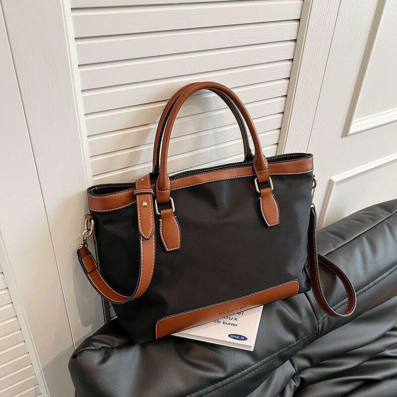 toteBag Shoulder bag ROSE NOIRE Large Capacity Commuter For Women New Versatile Shoulder Crossbody Internet Celebrity Student Class Tote Bag