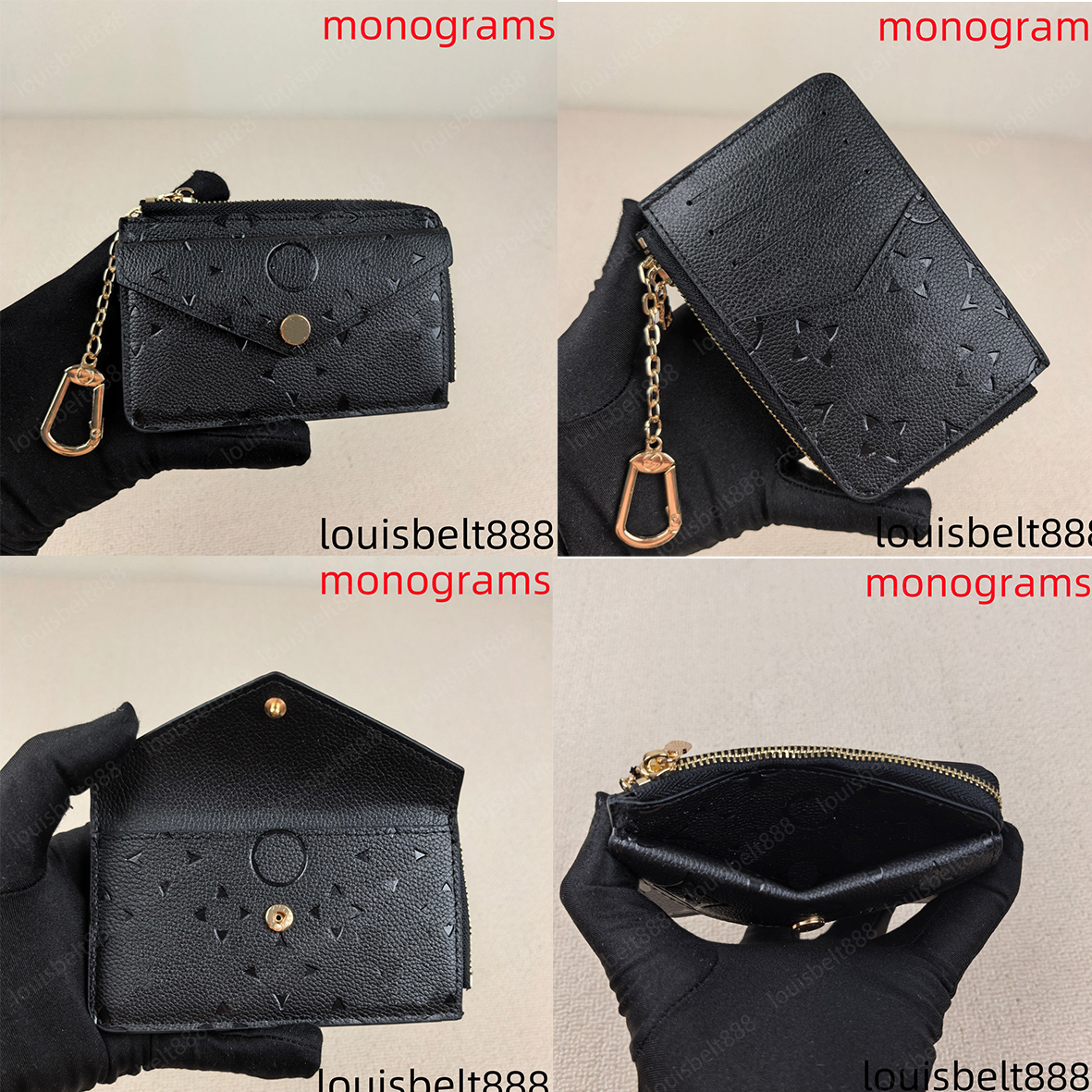 Designer RECTO VERSO monograms Wallet Women Zippy Organizer Bag Credit Card Holder Coin Purse Keychain wallets Clutch with original Box M69431