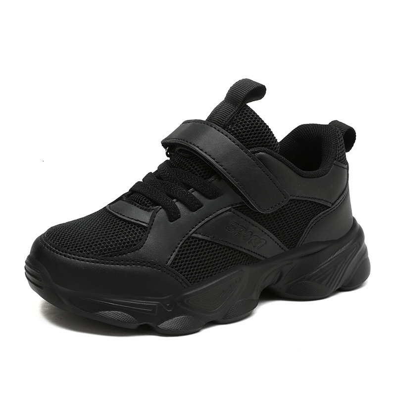 Children's Sneakers Spring and Autumn New Boys' White Sports Students' Black Soft Sole Non-Slip Girls' Shoes