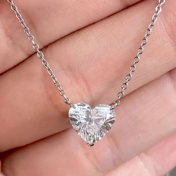 Classic Hot Shape Moissanite Hip-Hop Jewelry Pure Sier Iced Initial Necklace