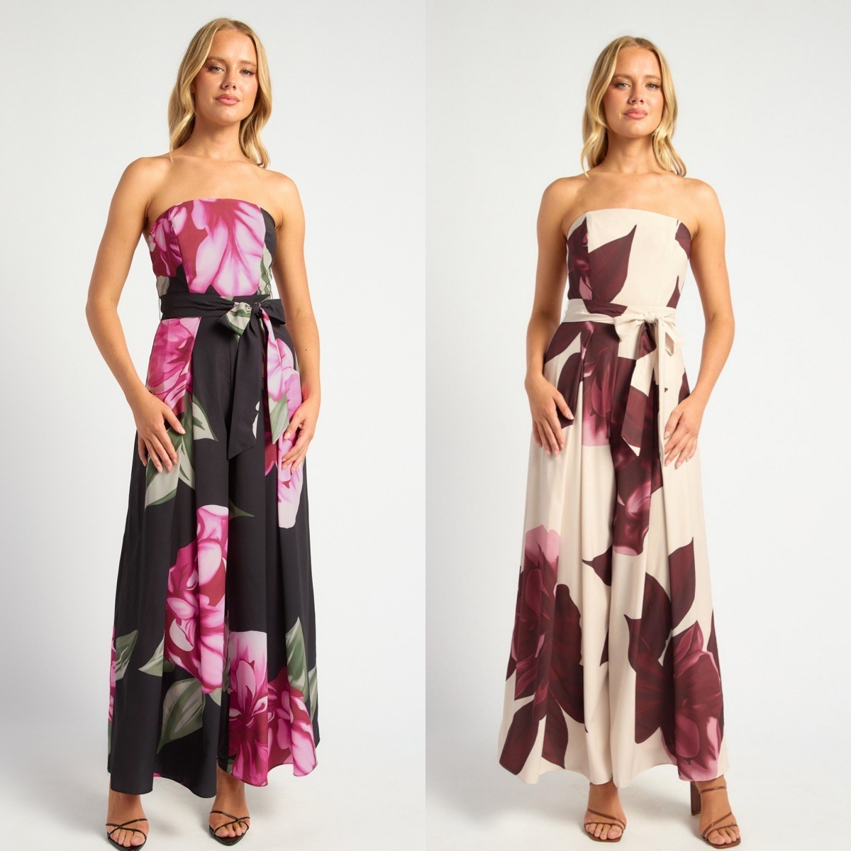 Plus Size Formal Elegant Pink Floral Summer One Shoulder Satin Midi Dresses Cocktail Evening Prom Party Dresses Female Dress 240730