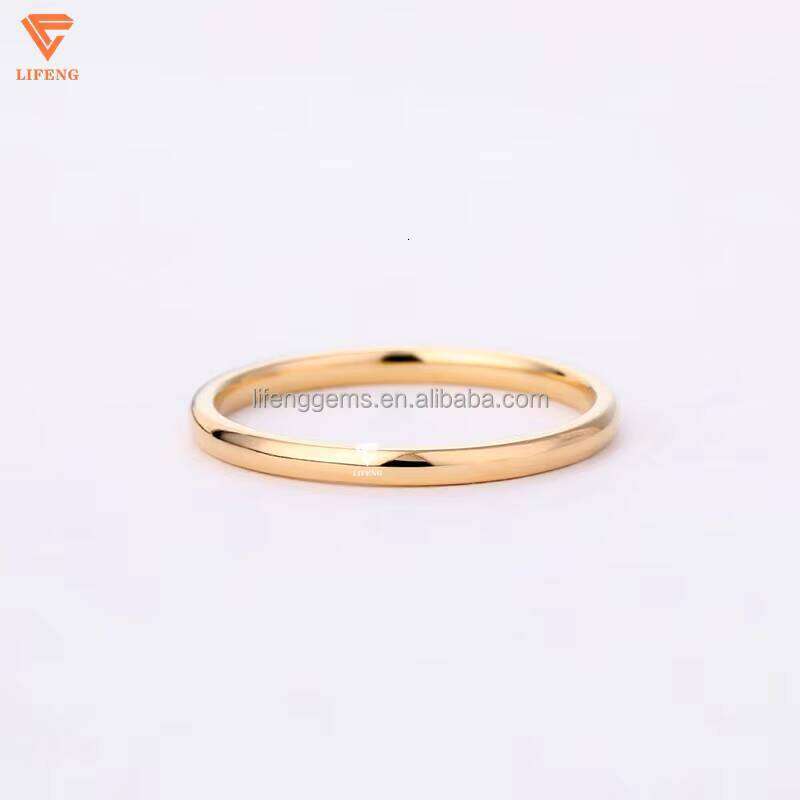 Gold 1ct 2ct Round Cut Real Ladies Lab Grown Dia Wedding Engagement Ring