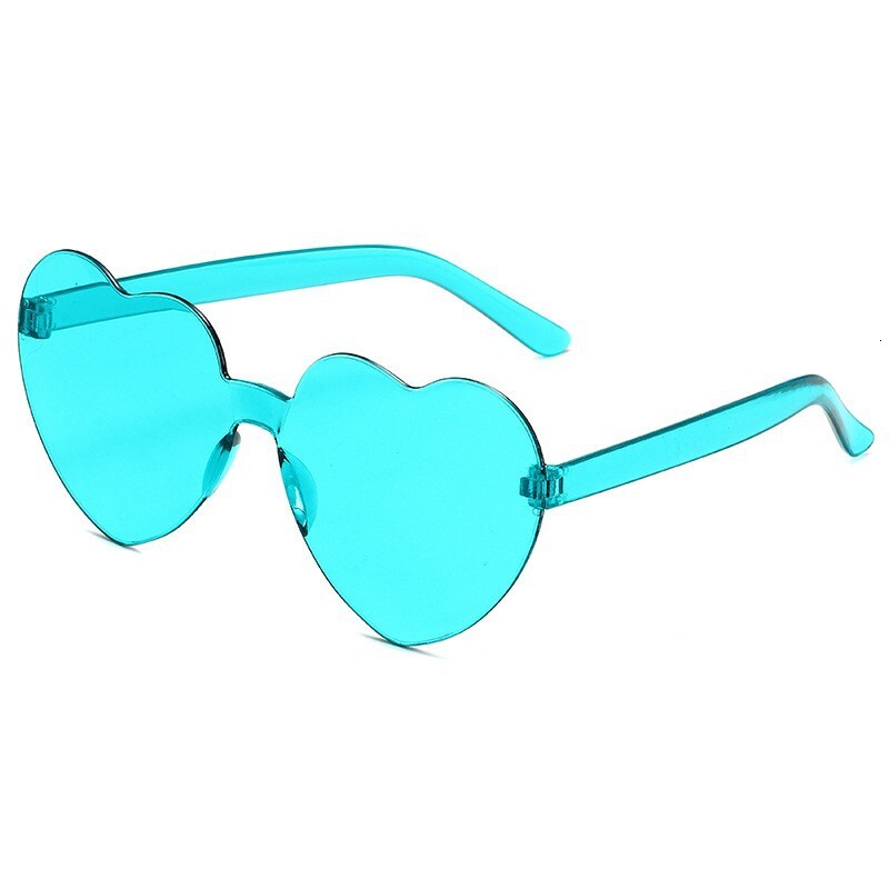 Free Shipping 2025 New Designer Sunglasses Transparent Jelly Color Heart Sunglasses For Women Peach Heart Sunglasses Heart-shaped One-piece Heart Sung