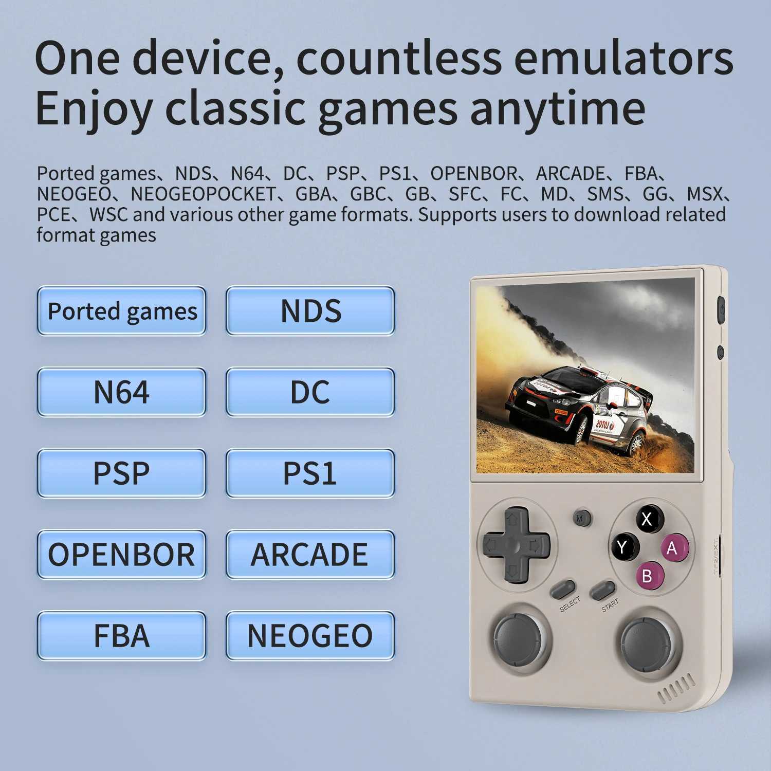 BATLEXP G350 Handheld Game Console 3.5 IPS Sn Linux System Dual Joystick Vibration Motor Retro Portable Video Console Gift S250628