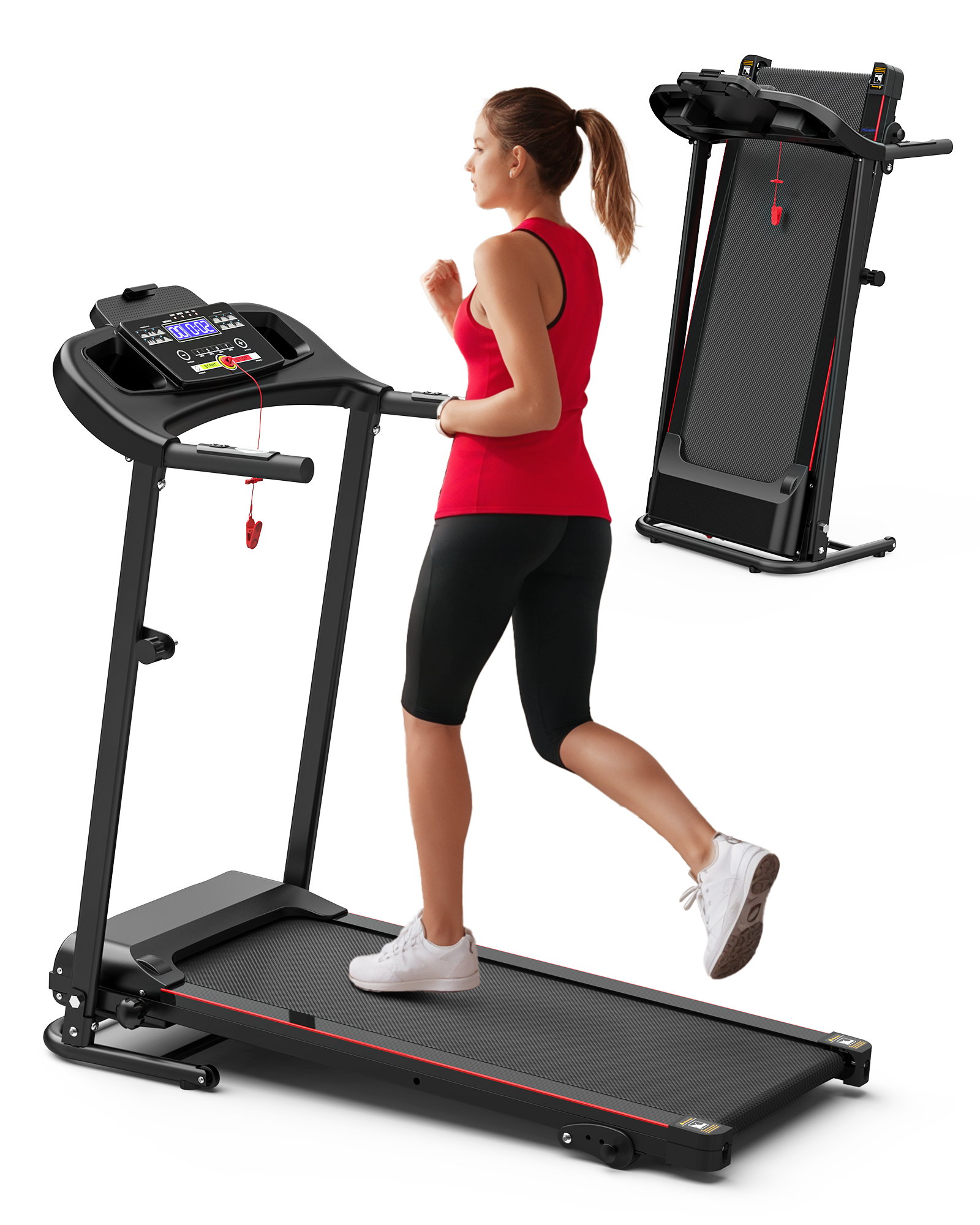 Compact Foldable Treadmill for Home Fitness - Durable & Space-Saving Design