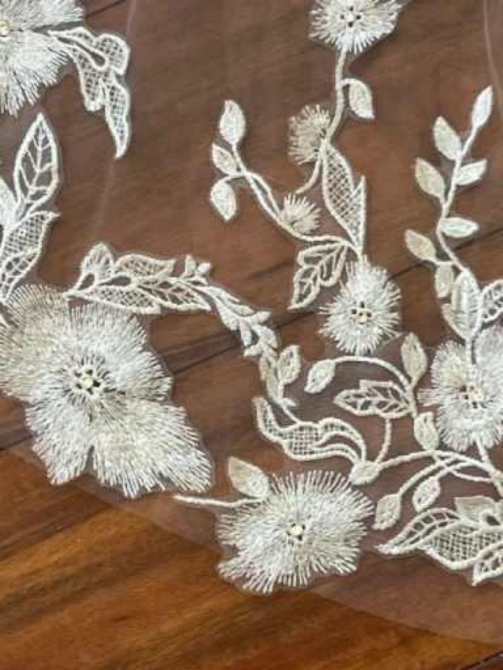 White Ivory Wedding Bridal Veil 3M Cathedral One Layer Lace Veils with Comb Bridal Accessories Velos De Novia Customized