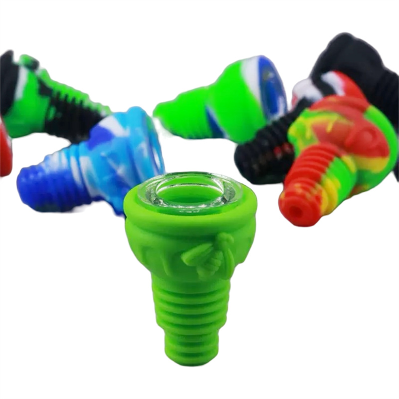 lumin88 silicone 14mm male bowl with multi-holes glass