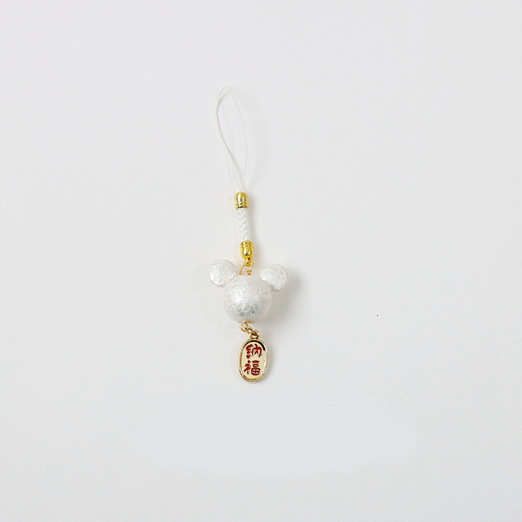 Mobile phone lanyard short pendant cute Mickey pendant Zhaocai Nafu pendant national style Chinese knot pendant woven hanging 250726