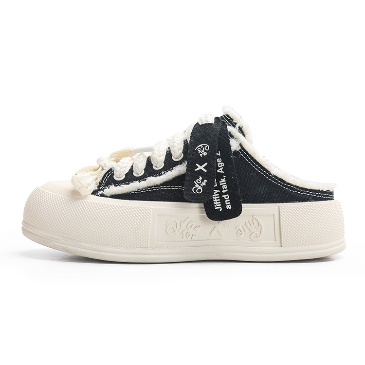 Women's Casual Thick Sole Sneakers - Vintage Dad Shoes with Canvas Upper