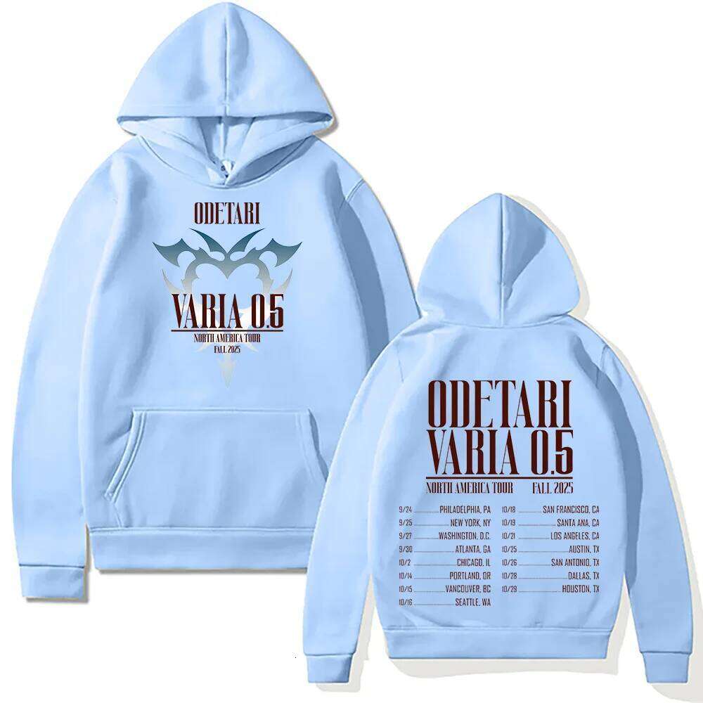 Designer Leisure High Quality Rapper Hoodie Odetari VARIA 0.5 North America Tour Fall2025 Pullover Women Men High Street Clothes Casual Y2K Sweatshirt