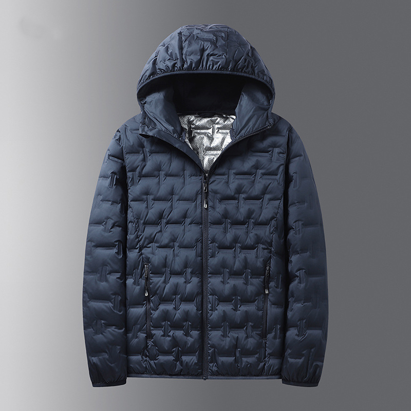 free shipping designer New winter fashionable lightweight down jacket hooded 80 grey duck down down down jacket warm jacket
