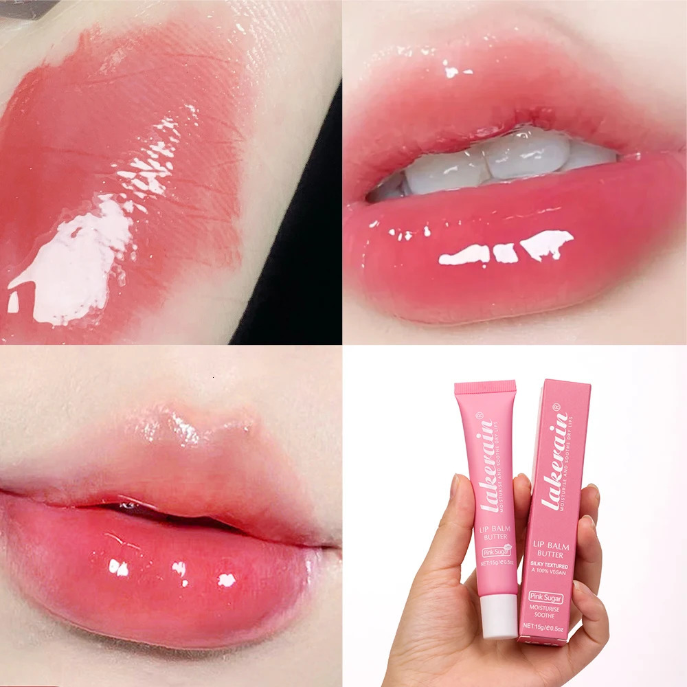 3pcs/Kit Butter Lip Gloss Oil Jelly Lipgloss Liquid Lipstick Lip Tint Brown Sugar Crystal Lip Balm 250726