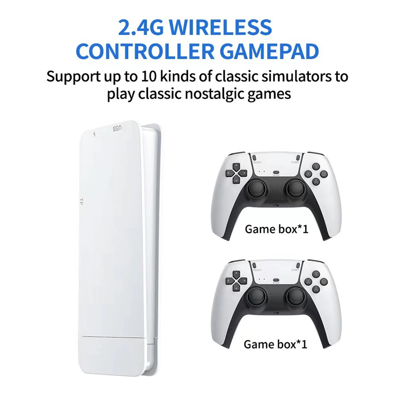 M15 4K Game Stick Mini TV Retro Video Game Console Wireless Gamepads Controller Handheld Game 68G 20000+ 128G 30000+ Games HD Output