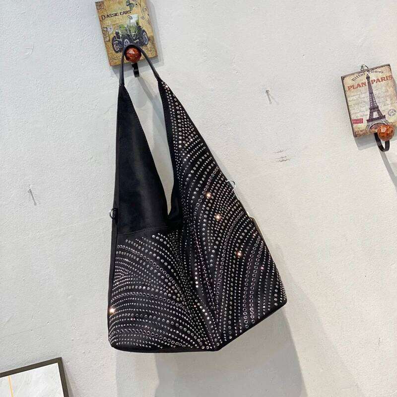 Trend Rhinestone Sequin Handbags For Women Ladies Large-Capacity Shiny Evening Party Bags Casual All-Match Fashion Shoulder Bag