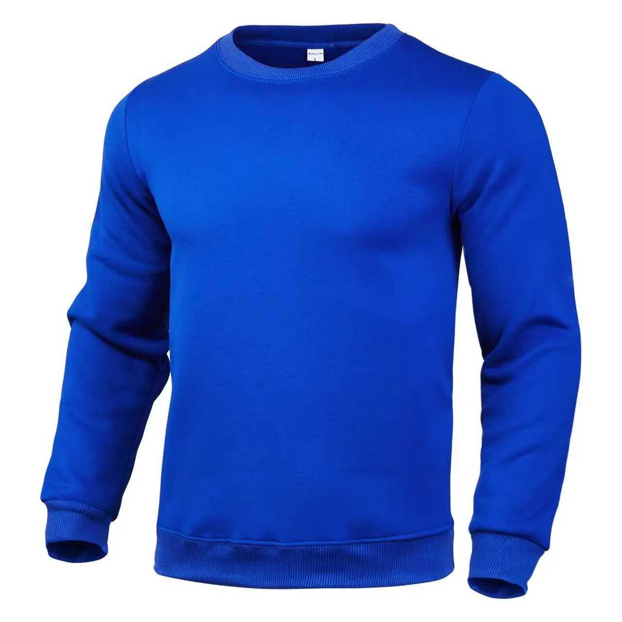 2024 mens and womens sweater fashion brand casual sweater solid color round neck long sleeved pullover sweater W250408