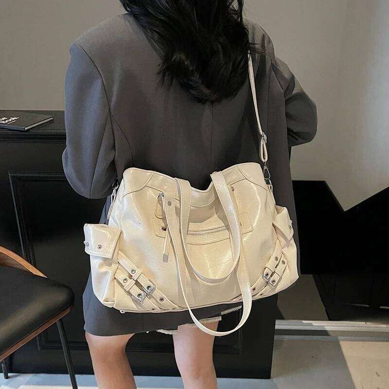 Soft Interior Compartment Shoulder High Quality Contrasting Colors Bags for Women Fashion Zipper Pu Women's Handbags