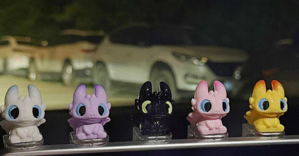 Cute Toothless Car Ornament Car Dashboard Decoration Car Interior Dashboard Figurine Doll 250728