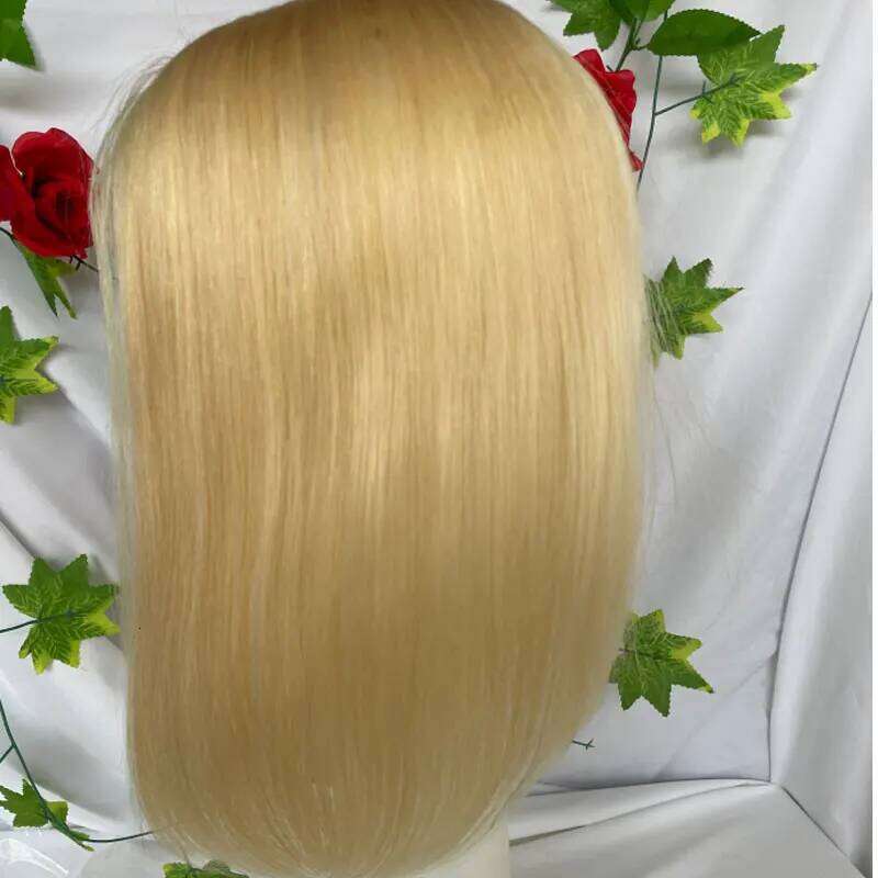 Silk Top Virgin Brazilian Human Hair Topper For Hairpiece Clip In Extension 12x13 Skin Base Blond 613# Women Toupee