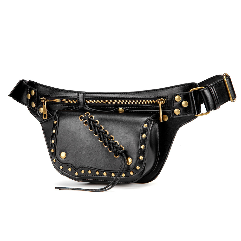 Punk Women Medieval Shoulder Mobile Phone Crossbody Small Outdoor Sports Waist Bag ddmymoon