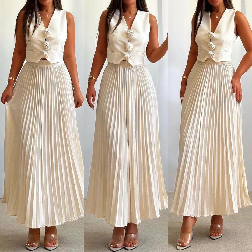 Free shipping designer dress for women Fashionable dress with breathable drape and casual long skirt