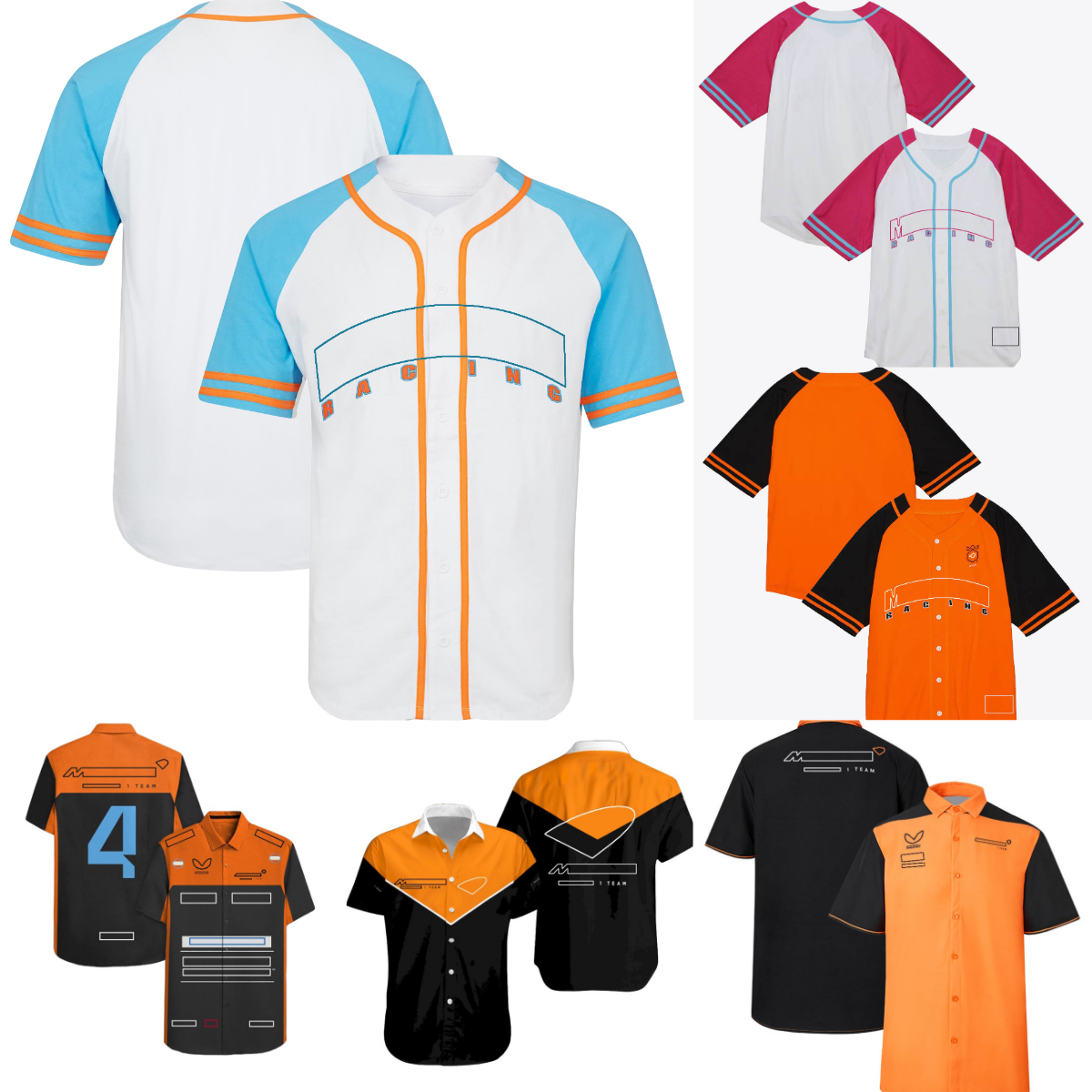 F1 2024 Team Summer Shirt Formula 1 Polo Collar Shirts Men Women Fans Fashion T-shirt Jersey Plus Size Custom Racing Clothes free shipping