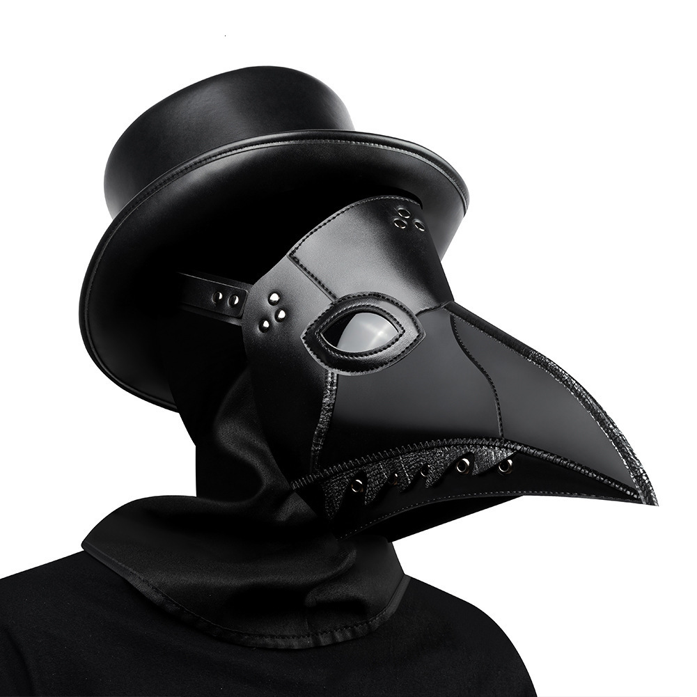 New Halloween Punk Plague Bird Beak Mask Easter Party Headgear for Women ddmymoon
