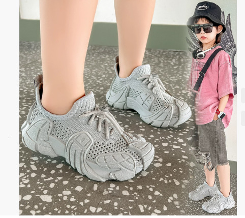 Boys' trendy sports with lights on, girls' online 2023 Spring and Autumn new children's flashing shoes, running shoes F711-28
