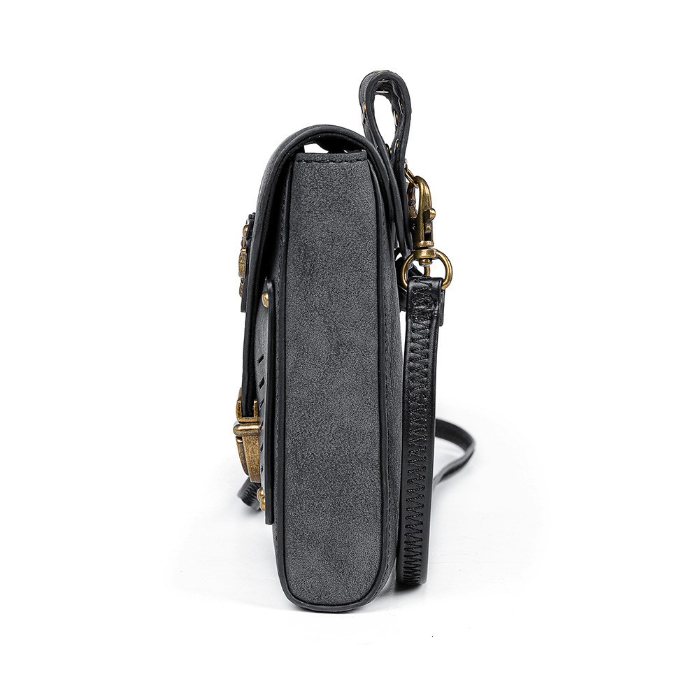 New Punk Style Women's Motorcycle Single Shoulder Crossbody MINI Mini Color-Block Small Square Bag ddmymoon