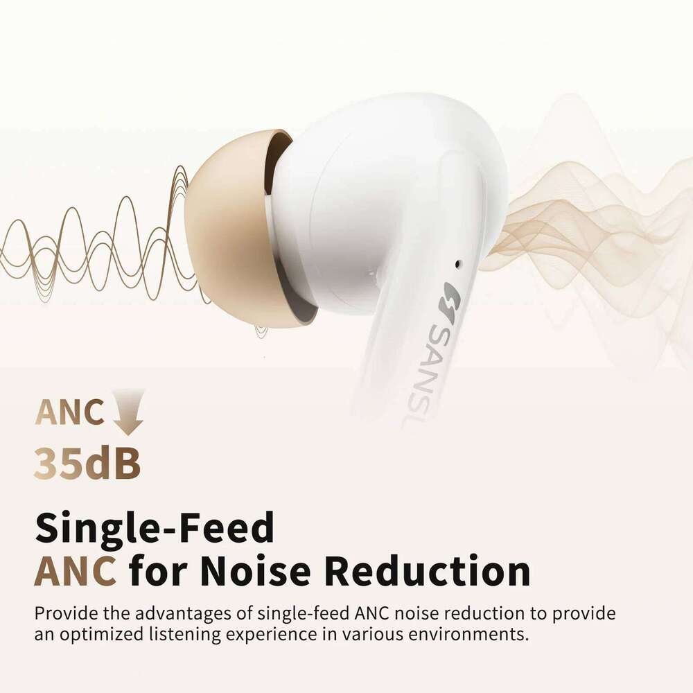 Designer brand niche Db Bluetooth active noise cancellation headset with language translation