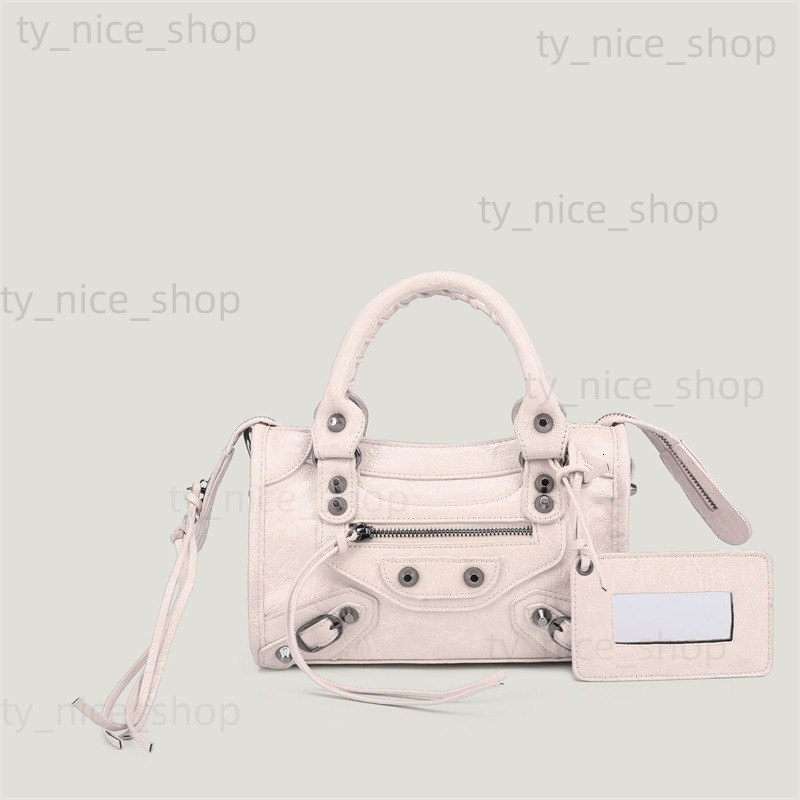 Higher Quality Baleniagaity City Bag Designer Leather Tote Shoulder Bags Simple Crossbody Luxury Motorcycle Handbag Solid Color Fashion Free Shipping