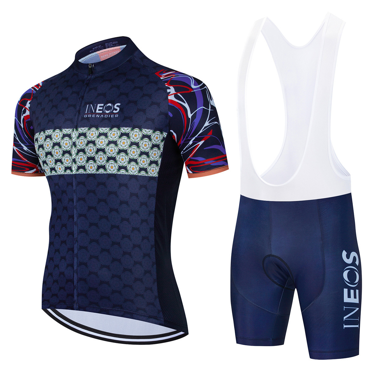 Bike Jersey and Shorts 2025 Men's Summer Cycling Jersey Set - Breathable Race Fit for Road Mountain Bike Free Shipping