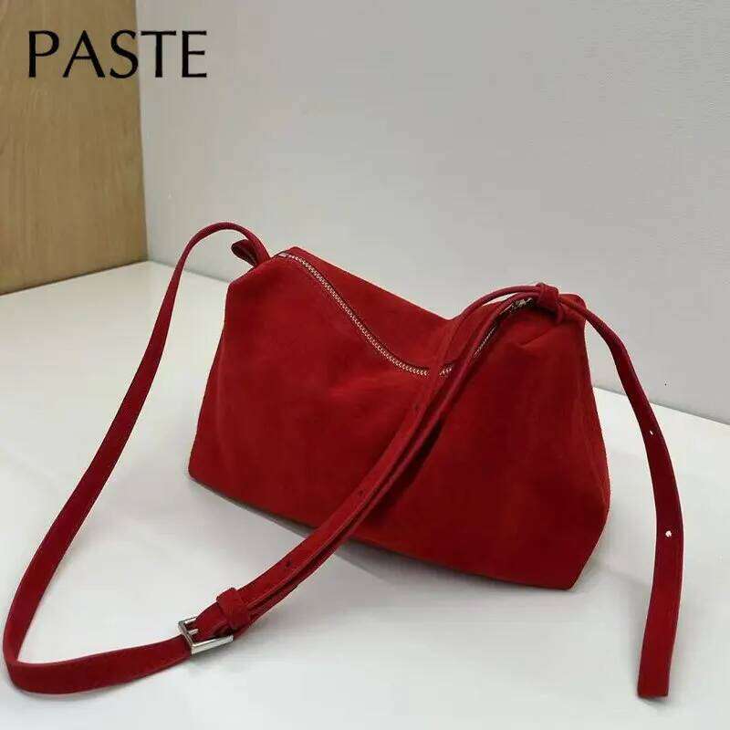 2026 Winter Early Products Green Yellow Color Real Suede Leather Women Shoulder Simple Leisure Female Crossbody Bag