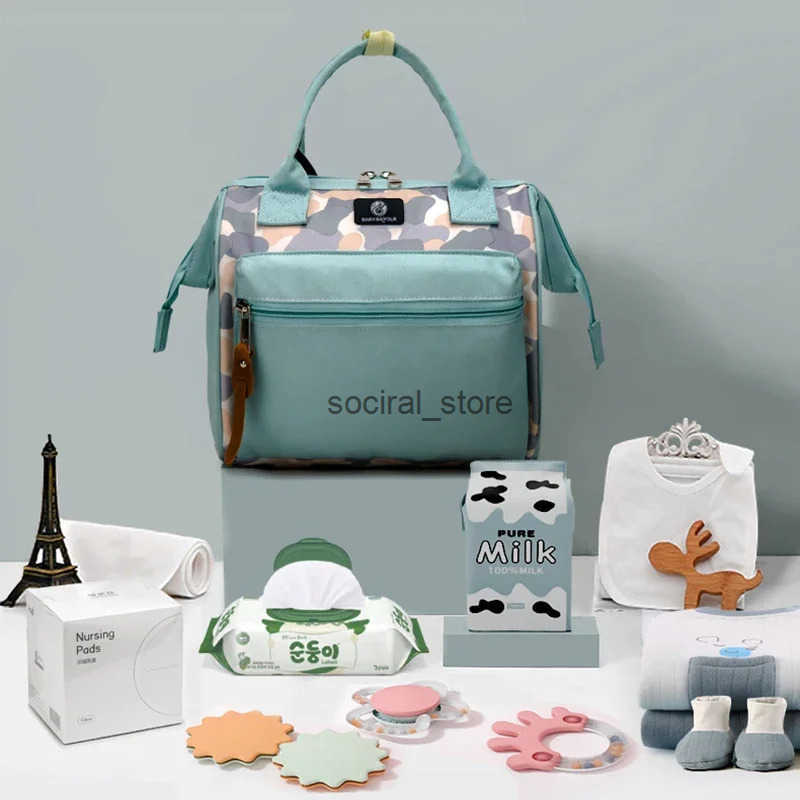 Fashion Small Mommy Bag One Shoulder Messenger Multifunctional Mommy Handbag Storage Mother Baby Storage Bag Womens Bag Q250728