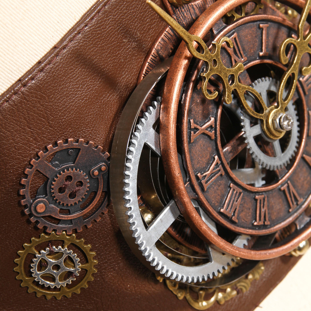 Halloween Steampunk Lolita Women's Decorative PU Waist Belt Elastic Wide Waistband Court Corset ddmymoon