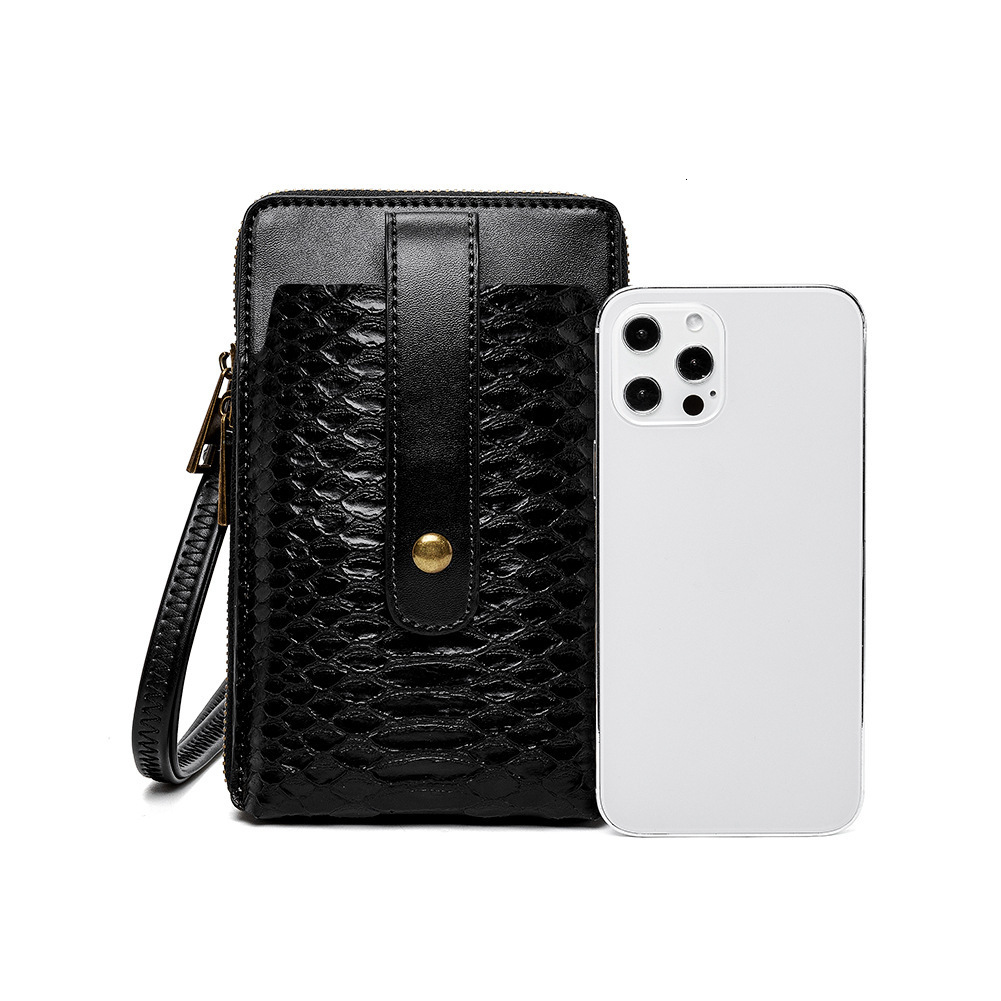 New Women's PU Leather Ladies Shoulder Snake Pattern Small Square Lipstick Bag ddmymoon