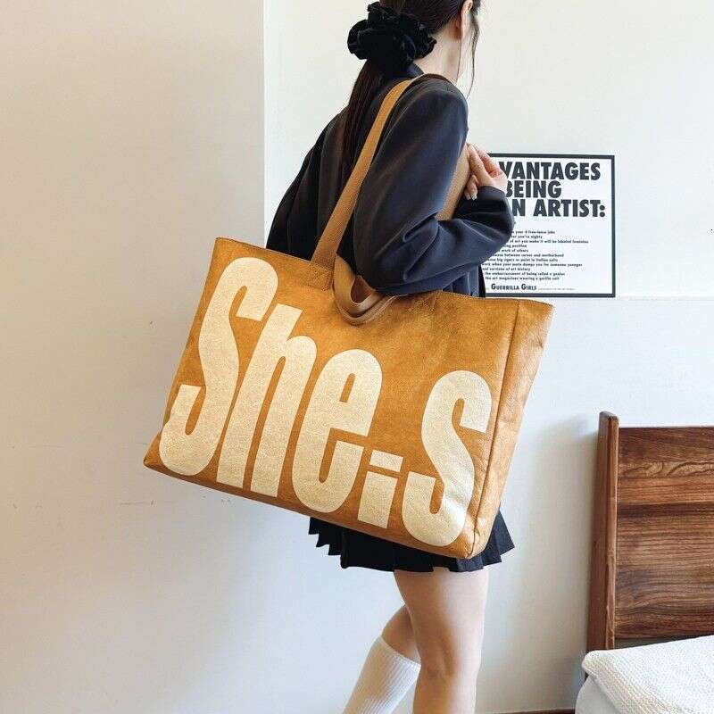 Designer Bag Tote bag Shoulder bag Single Trendy Cool Korean Style Backpack Extra Shopping Casual Versatile Tyvek Large Bag
