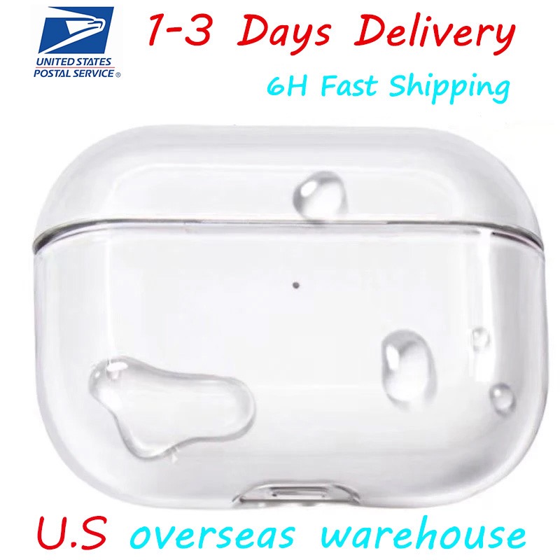 USA Stock For pro2 generation New Air pods4 pros Bluetooth earphones ANC Wireless Headphones Earbuds Noise Canceling Accessories Solid Silicone TPU Ca
