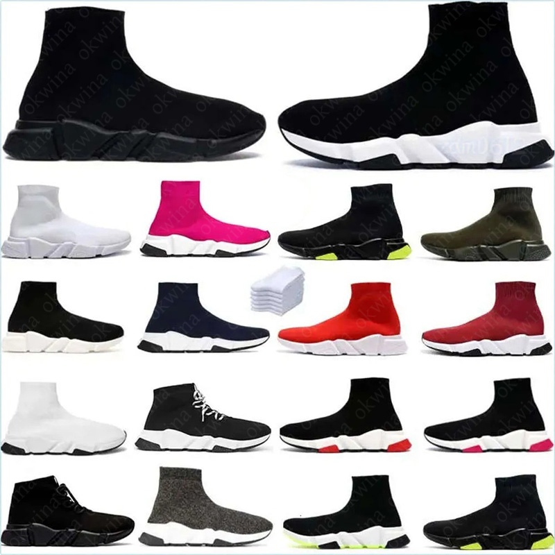 Designer shoes socks running shoes shiny knitted speed training runners' sports shoes speed boots sizes 35-45