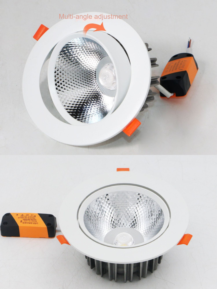 LED Spotlight Ceiling Light Recessed Adjustable Angle for Home Clothing Store Background Wall New Product Special Offer downlight CC