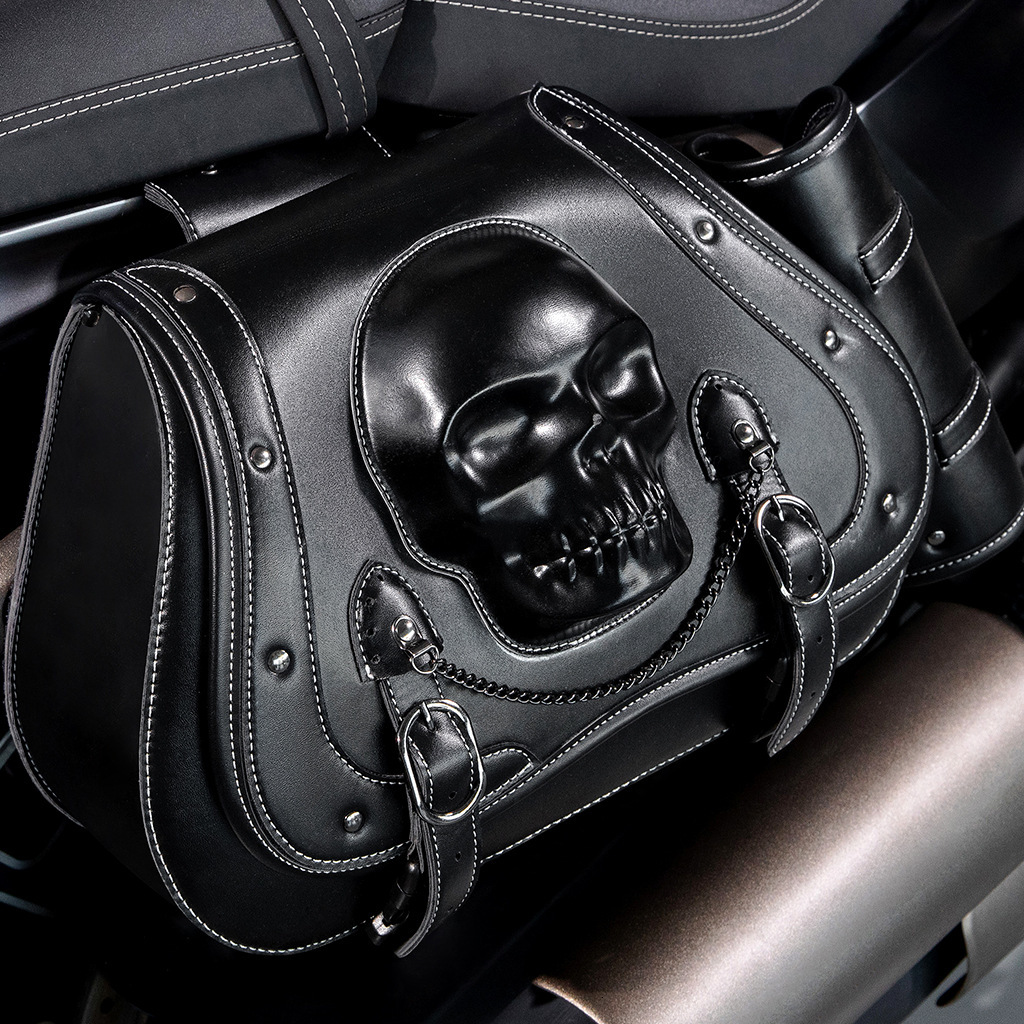 Side Box Hanging Harley Motorcycle Prince Modified Rider Tool Saddle Bag ddmymoon