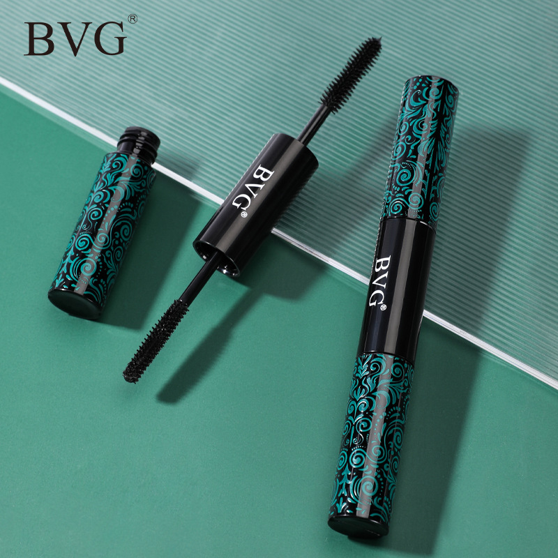 2 in 1 Mascara Eyelashes Extension Lengthens Waterproof Volume Long Lasting Black Silk Fiber Double Head Mascara Female Makeup Mascara Waterproof Does