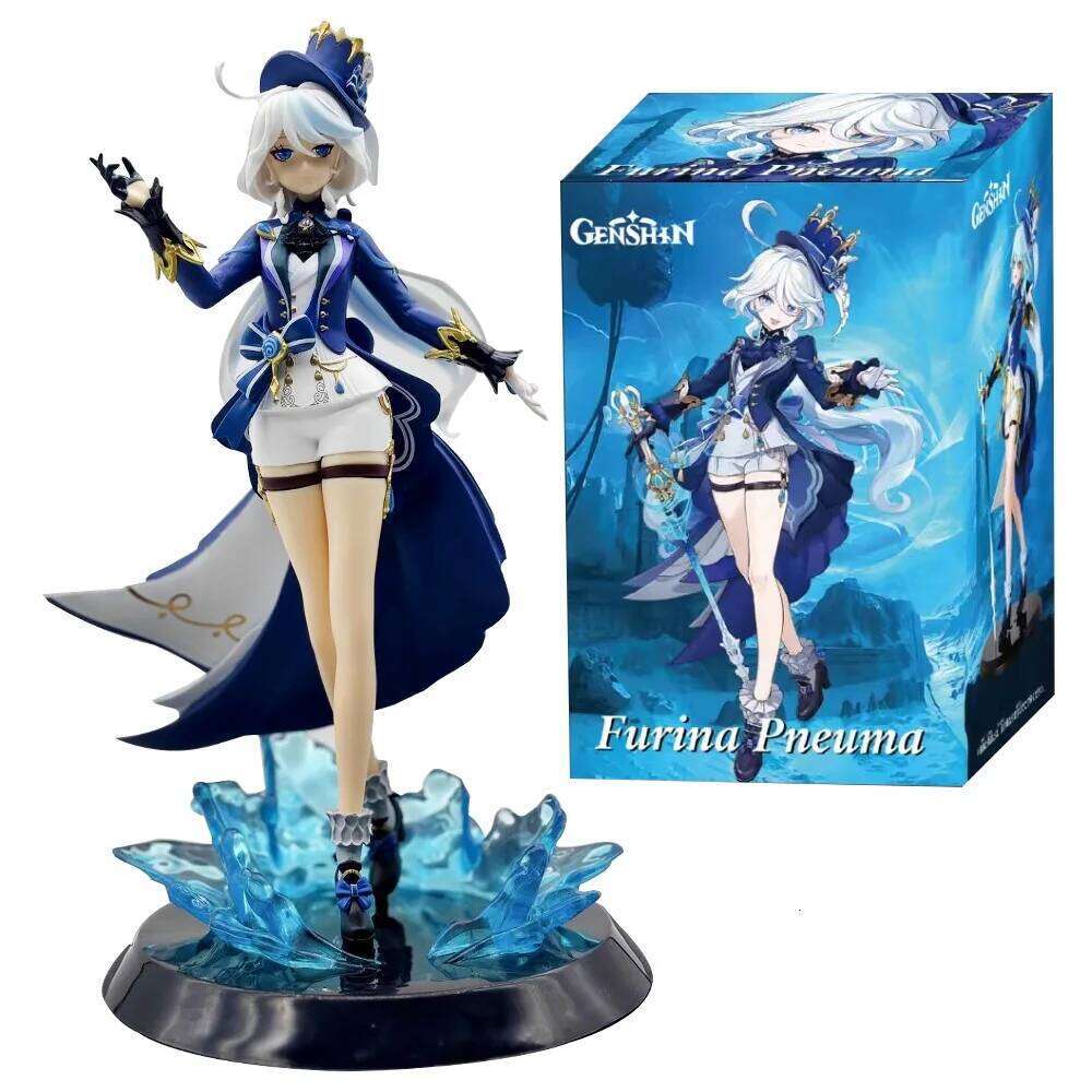 23cm Furina Game Genshin Impact PVC Action Figure Anime Cute Girl Focal Focalors Collect Model Toy Doll Gift