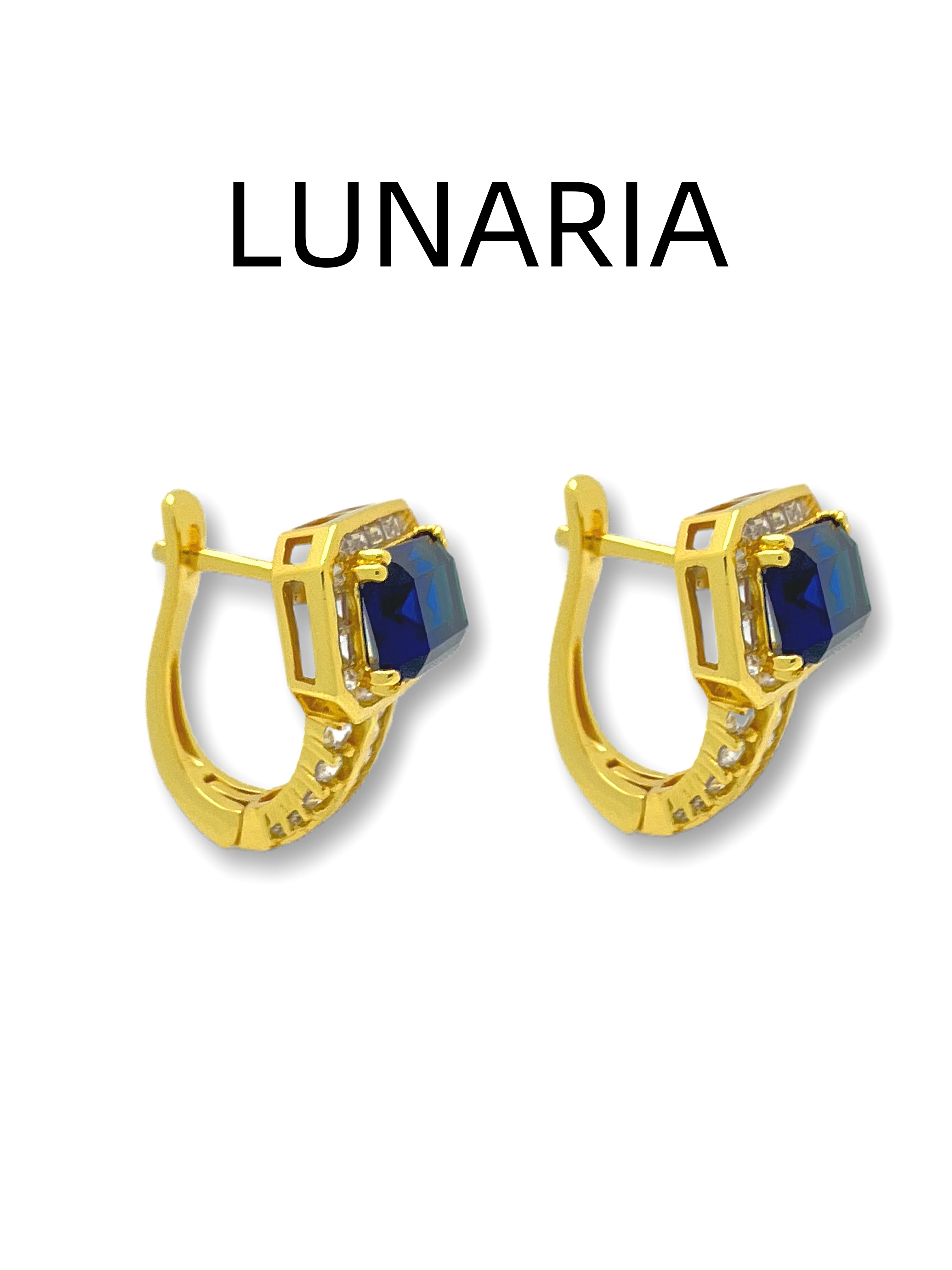 Minimalist Style Gold Plated Earrings with Sterling Silver Ear Posts for Women