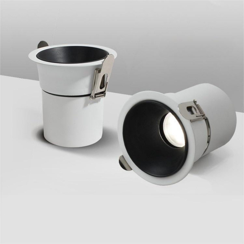 LED Small Hill Spotlight Recessed Narrow Frame Deep Cup Anti-Glare for Home Bedroom Living Room New Product Adjustable Angle Special Offer BTE