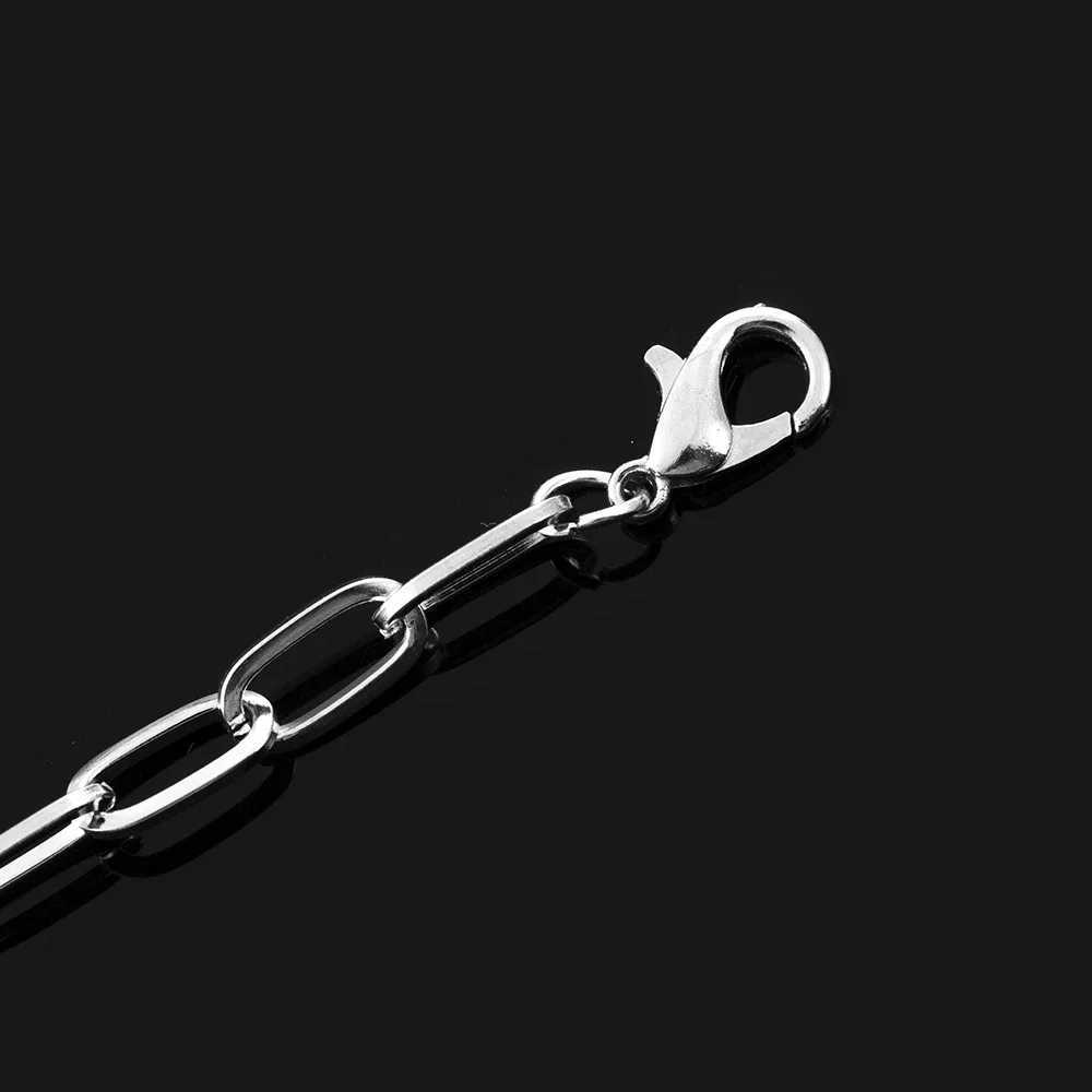 Fashion Mens Simple Stainless Steel Chain Bracelets for Women Unisex Wrist Jewelry Gifts Punk Metal Hip Hop Couple Jewelry W250728