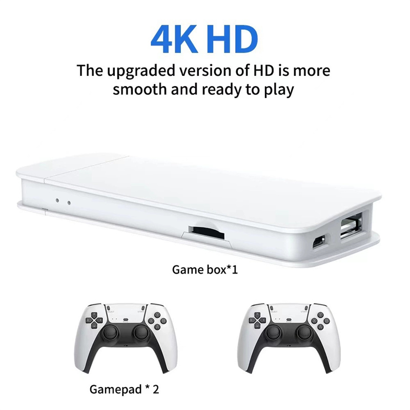 M15 4K Game Stick Mini TV Retro Video Game Console Wireless Gamepads Controller Handheld Game 68G 20000+ 128G 30000+ Games HD Output