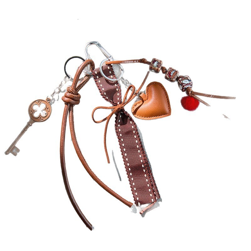 Milad Leather Heart Cross Pendant Necklace for Women Long Tassel Sweater Chain Design Sweet Cool Neck Chain