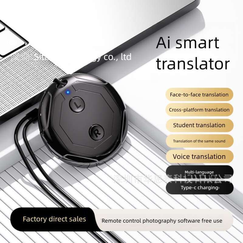 Smart Multi-Language AI Compact Portable Simultaneous Interpretation Voice Translator Real-Time Conversation