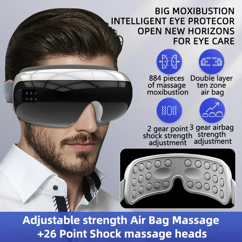 Electric Eye Massager Vibration Compress Air Bag Relief Fatigue Removal Dark Circle Sleep Eye Care Massage Instrument 250726