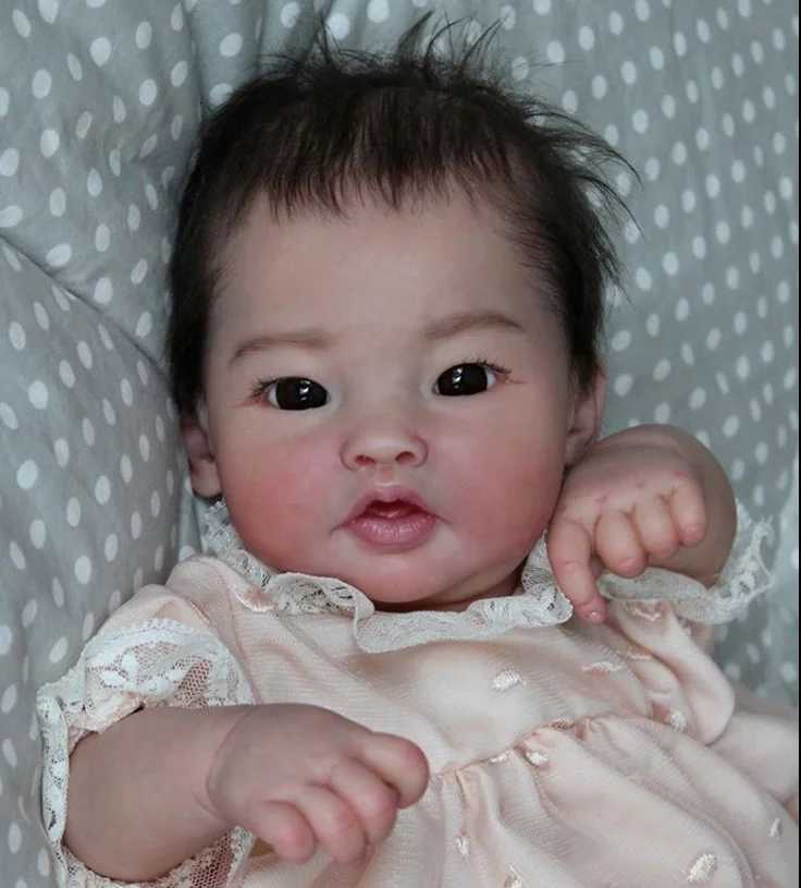 20inch Unfinished Unpainted Reborn Doll Kit PingPing Asian Baby Lovely DIY Doll Parts W250728